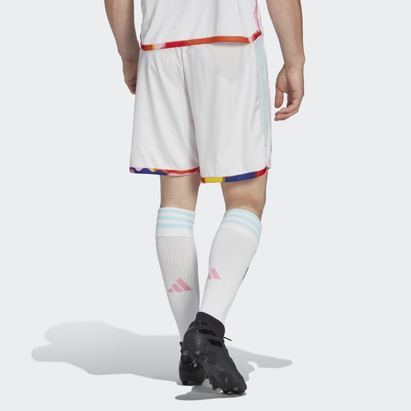 White Belgium 22 Away Authentic Shorts QY953