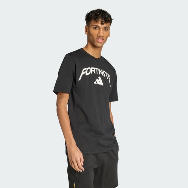 Negro Camiseta estampada adidas X Fortnite