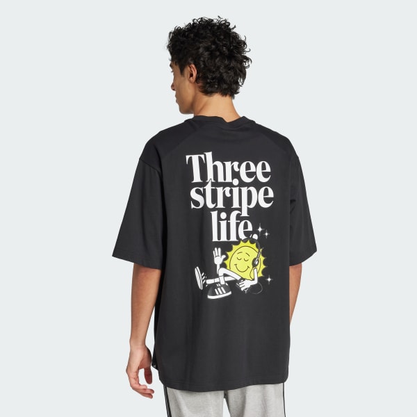 Black Positivity Sun 그래픽 티