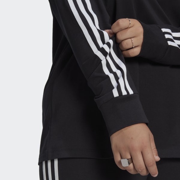 Schwarz adicolor Classics Longsleeve – Große Größen