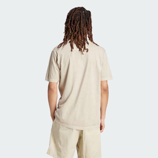 Beige Trefoil Essentials + Dye Pocket T-Shirt