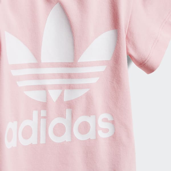 adidas bodysuit pink