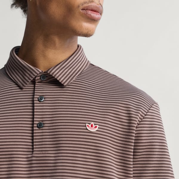 Cokelat Polo Originals Stripe Pique