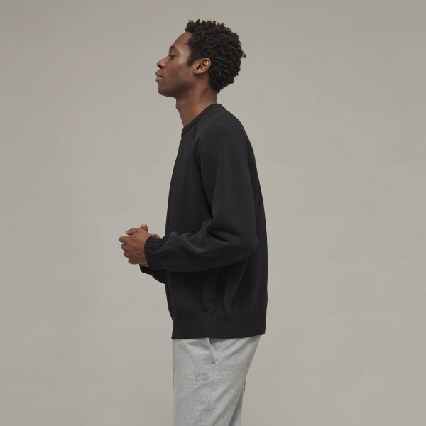 zwart Y-3 Classic Knit Sweater AT135