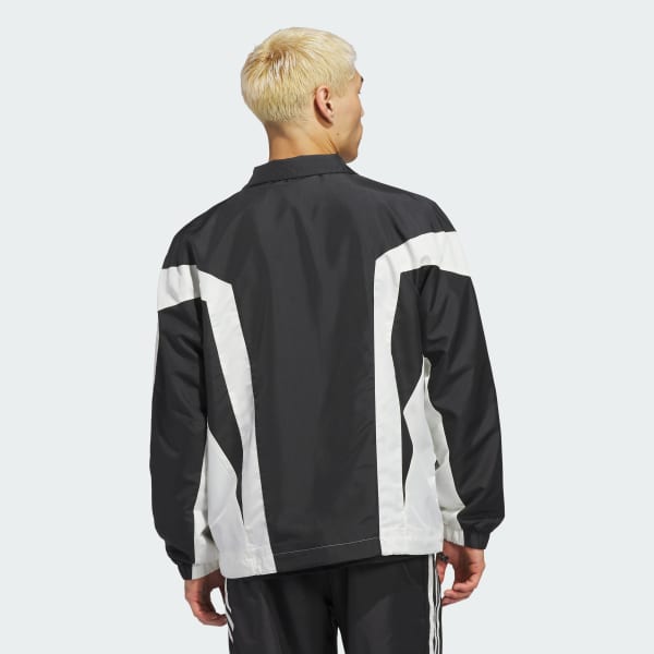 Schwarz Originals Basketball Windbreaker Jacke