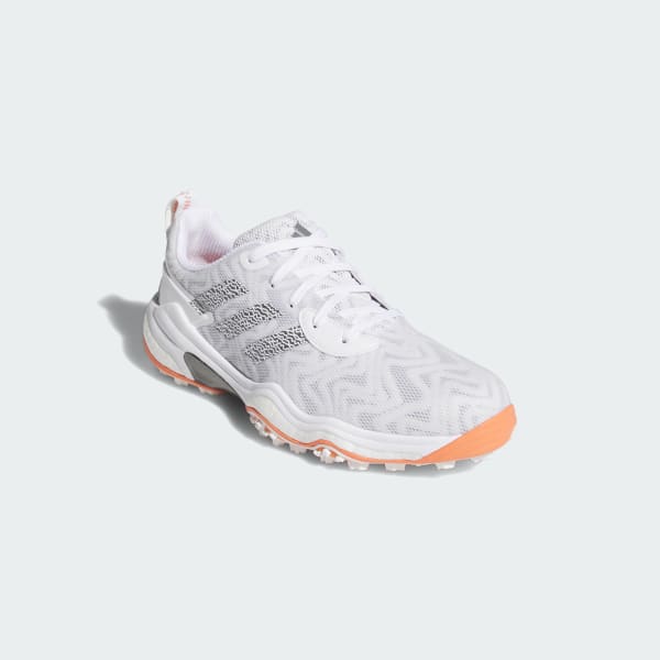 สีขาว รองเท้ากอล์ฟแบบไร้ปุ่ม Codechaos 25