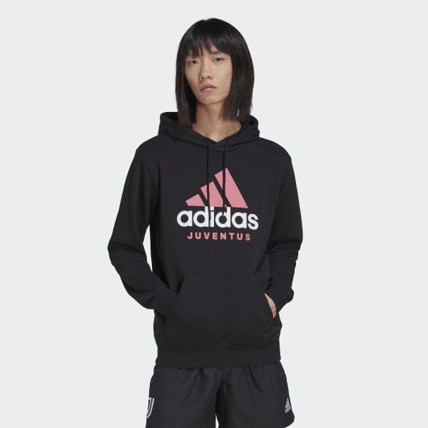 Svart Juventus DNA Graphic Hettegenser IF749
