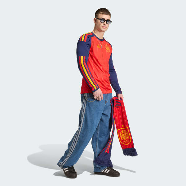 Rosso Maglia a maniche lunghe Spagna 26 home