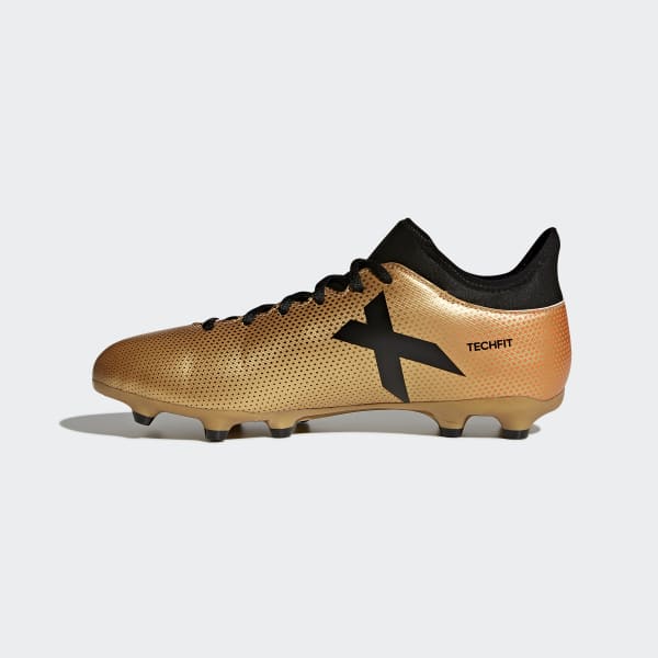 zapatos de futbol adidas dorados