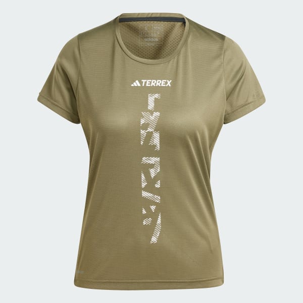 Verde Polera de Trail Running Terrex Agravic