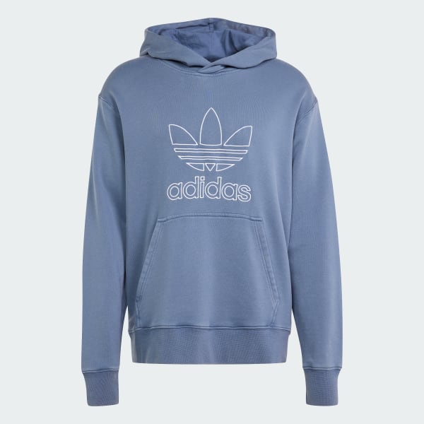 Azul Camisola com Capuz Trefoil Adicolor