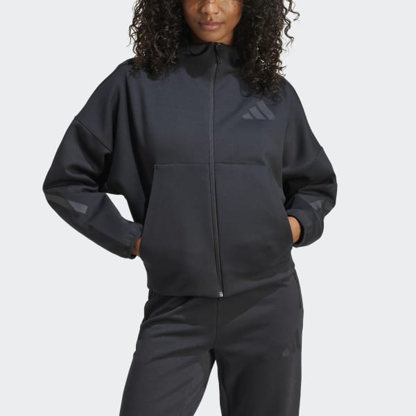 Adidas Adidas Z.N.E. Full Zip Hoodie Black A XS Women Lifestyle Hoodies
