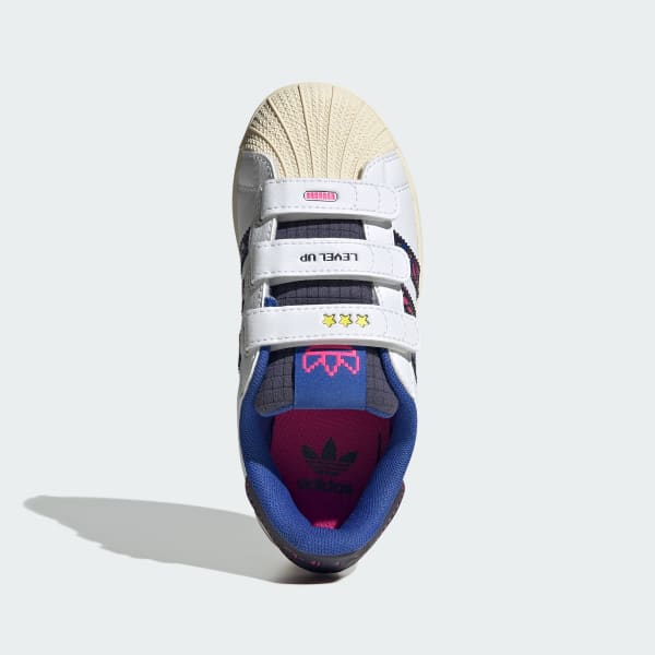 Kids adidas superstar velcro top