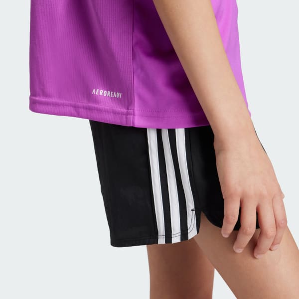 Purple Train Essentials Regular Fit Logo Training Tee Kids