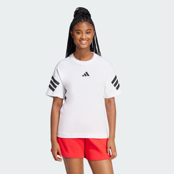 White Future Icons 3-Stripes Tee