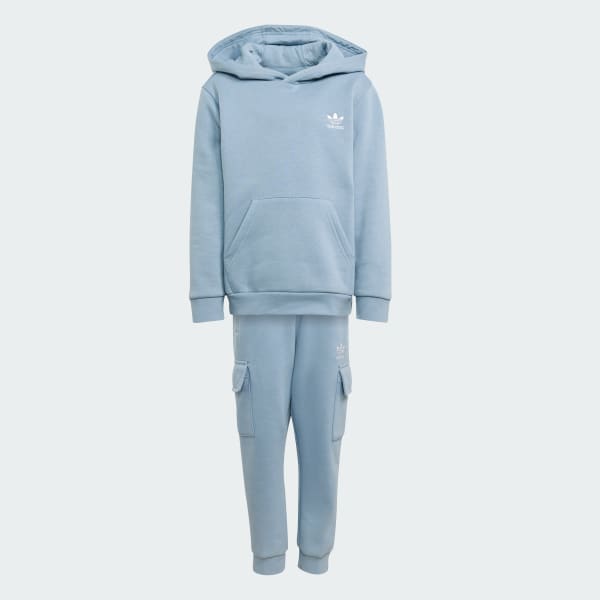 Blauw Hoodie Cargo Set Kids