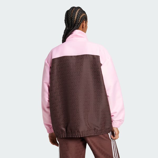 Pink 70s Oversized Track Jacket