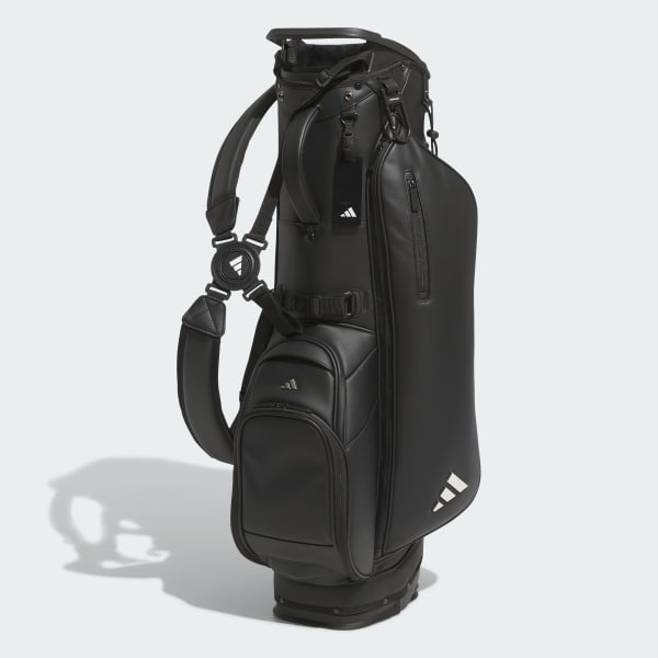 Black 레더 스탠드 캐디 백