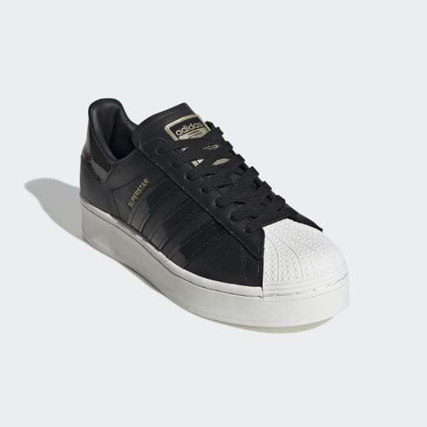 super star adidas noir