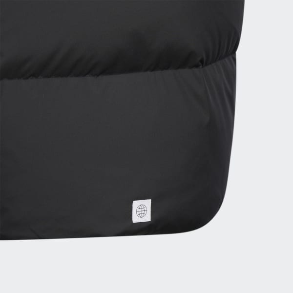 Schwarz Badge of Sport Long Length Daunenjacke