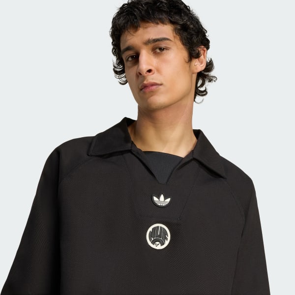 adidas Newcastle United FC Terrace Icons Drill Sweatshirt Black