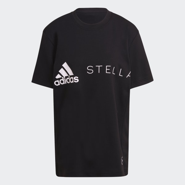 Svart adidas by Stella McCartney Logo T-skjorte