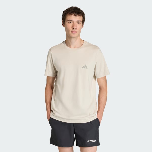 Beige TERREX MOUNTAIN GRAPHIC T-SKJORTE