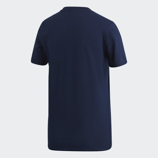 Adidas trefoil t shirt navy hotsell