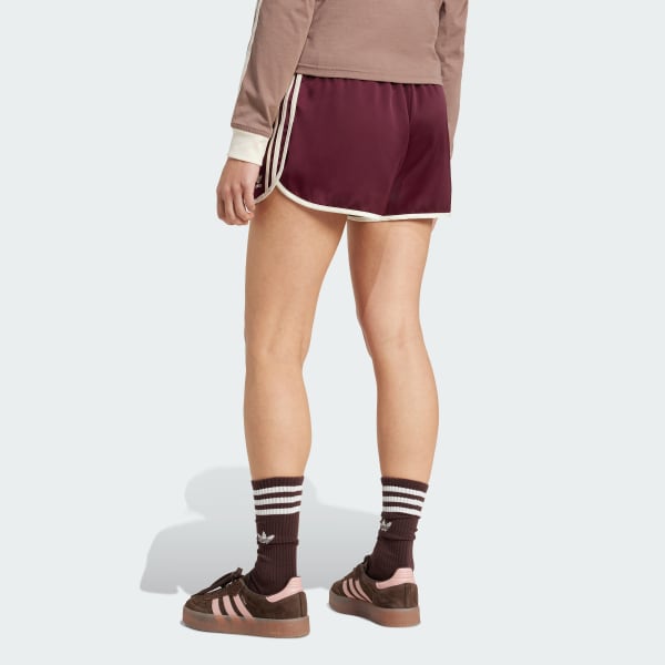 Burgundy Adicolor 3-Stripes Sprinter shorts