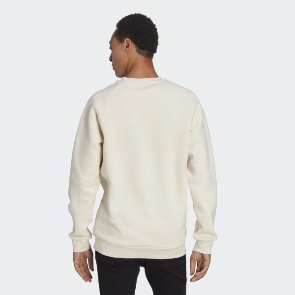 White Trefoil Essentials Crewneck Sweatshirt