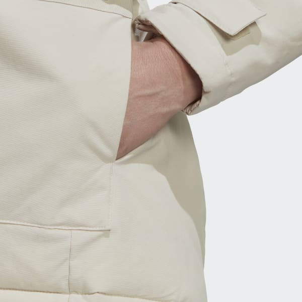 Beige Utilitas Parka met Capuchon AV267