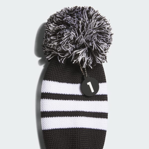 ブラック 【ゴルフ】ボンボン ヘッドカバー 25 ドライバー