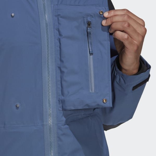 Blue TERREX XPLORIC RAIN.RDY HIKING JACKET