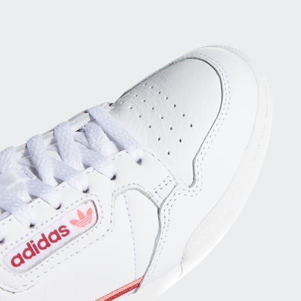 adidas continental 80 women's white and red