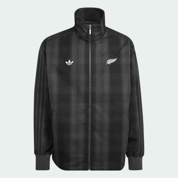 Gra ADIDAS ORIGINALS & ALL BLACKS PLAID WOVEN FIREBIRD TRÆNINGSJAKKE