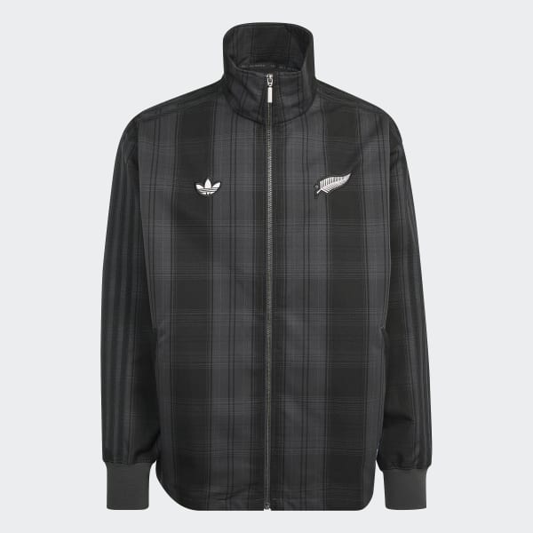 ADIDAS ORIGINALS & ALL BLACKS PLAID WOVEN FIREBIRD TRACK JACKET
