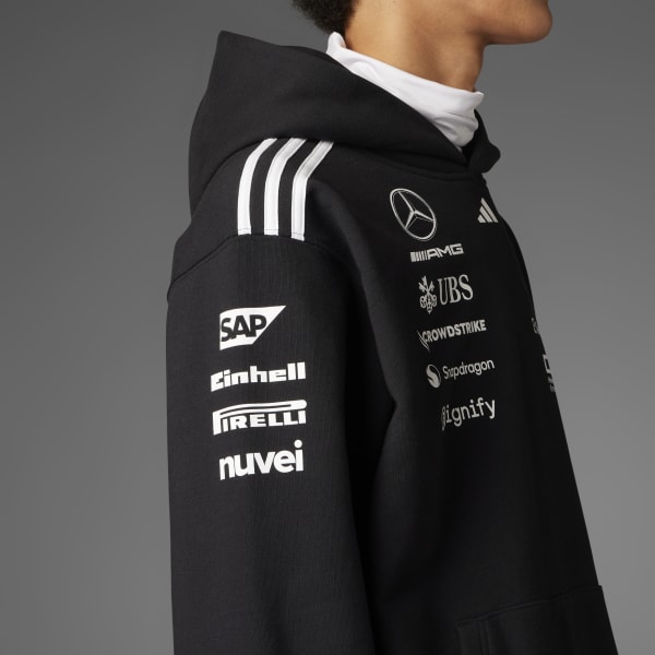 adidas MERCEDES - AMG PETRONAS FORMULA ONE TEAM HOOD - Black