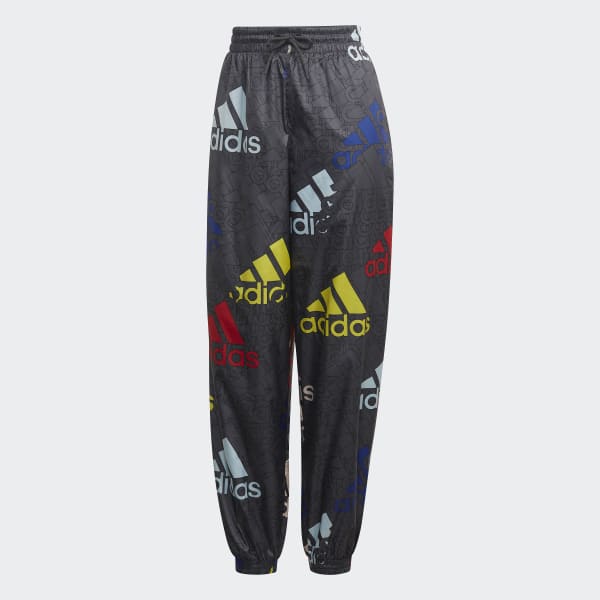 Grey Essentials Multi-Colored Logo Loose Fit Woven Pants O1218