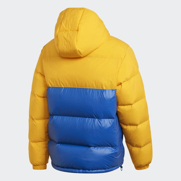 Chaqueta con capucha Down Regen Blocked Puffer - Amarillo adidas ...