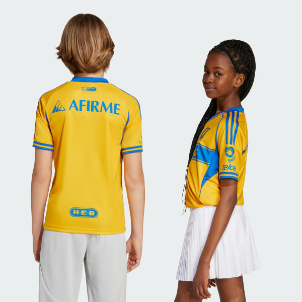 Amarillo Jersey Local Niños Tigres UANL 25/26