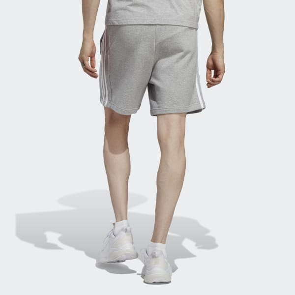 adidas Essentials French Terry 3 Stripes Shorts Grey adidas Thailand