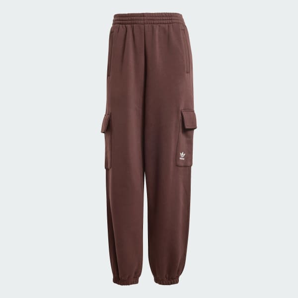 Brown Essentials Fleece Cargo Pants