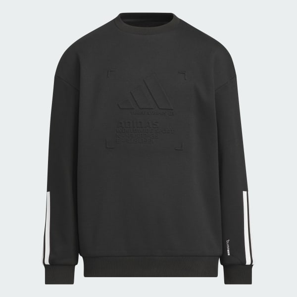 Black 스포츠웨어 웜 니트 크루 키즈