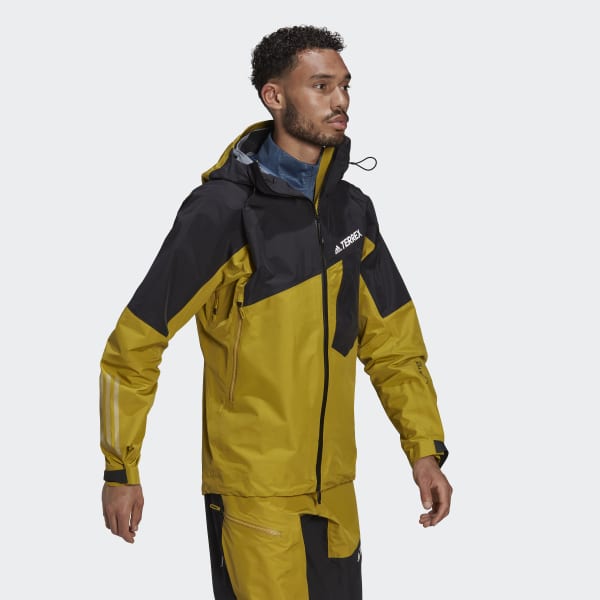 adidas TERREX Techrock GORE-TEX Pro Jacket - Green | Men's Hiking