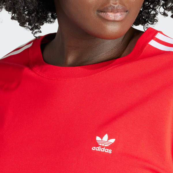 ☆adidas☆ 3S Baby Tee Red adidas 3 Stripes Baby T-Shirt | Foot Locker