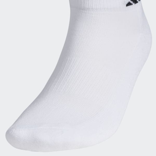 adidas Athletic Cushioned Low-Cut Socks 6 Pairs XL - White