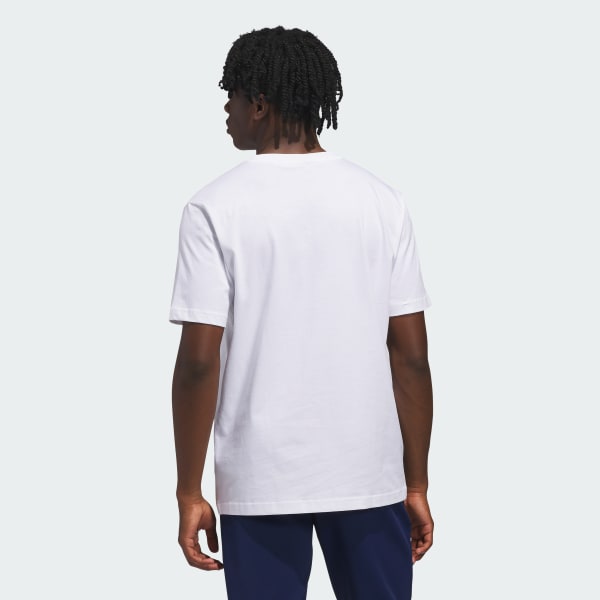 White 3 Bar Graphic T-Shirt