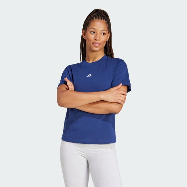 Blue Essentials Small Logo Cotton Tee