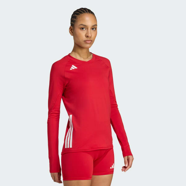 Rouge Maillot HILO Long Sleeve Volleyball
