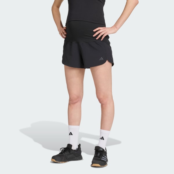 Czerń Szorty Pacer Woven Stretch Training Maternity